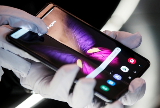 IFA 2019에 등장한 갤럭시 폴드. /사진=로이터