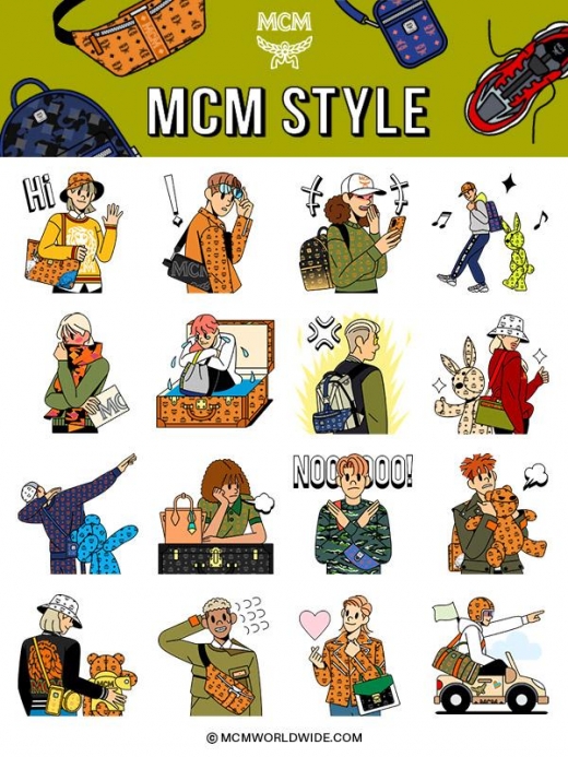 MCM, AW19 컬렉션 담은 ‘MCM 스타일’ 카카오톡 이모티콘 공개
