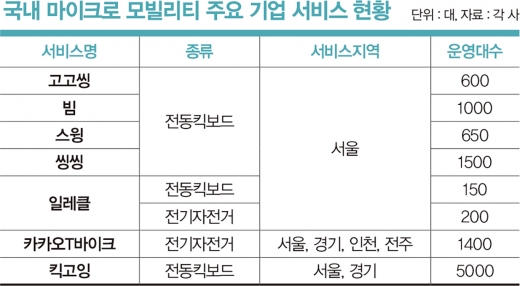 씽씽이 vs 킥라니… 1.6㎞ ‘라스트 마일’을 달리는 사람들