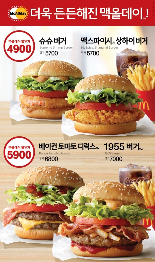 맥도날드, '맥올데이' 누적판매량 7000만 세트 돌파