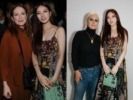 '파리를 홀린 미모' 수지, 디올  컬렉션 참석
