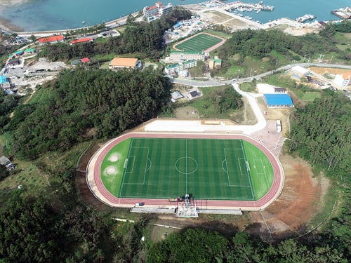  신안 흑산종합체육센터 전경/사진제공=신안군