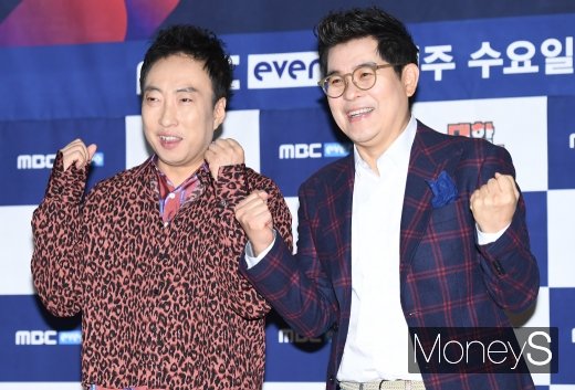[머니S포토] 박명수·김용만 '대한외국인 파이팅!'