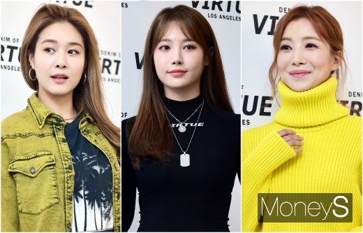 [머니S포토] 옥주현·유라·윤세아, 예능 3인방 패션 브랜드 나들이