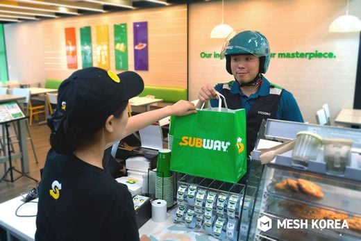 메쉬코리아, 써브웨이 배달 대행 서비스 본격 확대
