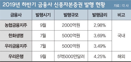'자본확충 숙제' 금융권, 돈줄 찾아 삼만리