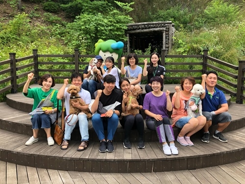 양평치유의숲, 반려견 동반 산림치유프로그램. / 사진제공=양평군