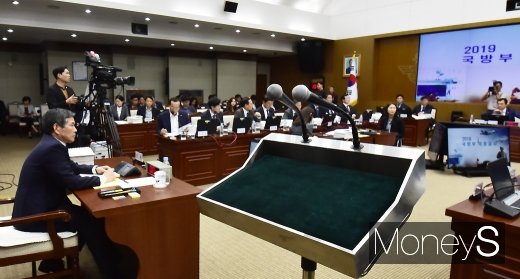 [머니S포토] 2019 국방부 국감, 북한 미사일 발사로 시끌시끌