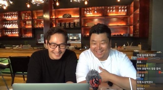 정호영 셰프와 김풍. /사진=트위치 방송화면 캡처