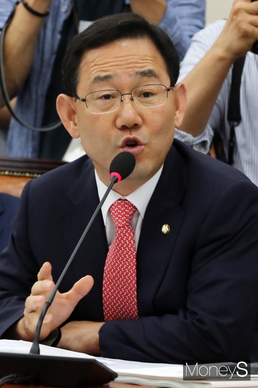 [머니S포토] 2019 정무위 국감, 질의하는 주호영
