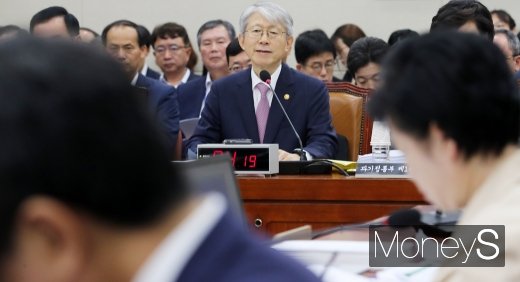 [머니S포토] 2019 과기부 국감 최기영, 