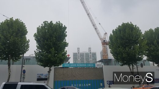 래미안 라클래시 공사현장. /사진=김창성 기자