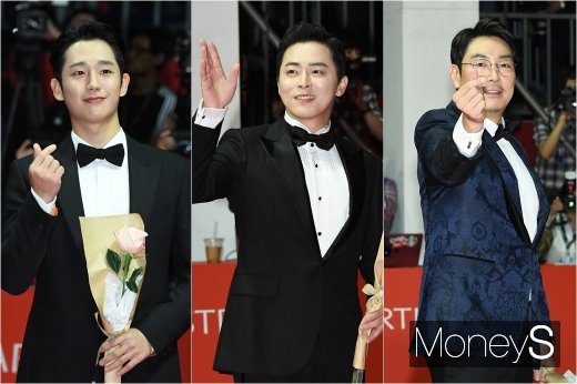 [머니S포토] 정해인·조정석·조진웅, 대세 배우들의 손짓…'여심 흔들흔들'