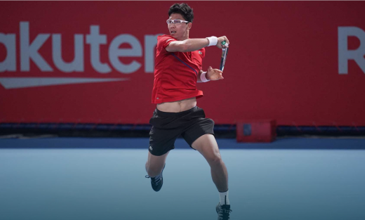 지난 3일 일본 도쿄에서 열린 2019 남자프로테니스(ATP) 투어 라쿠텐 재팬 오픈(500시리즈) 2라운드 경기에서 마린 칠리치(30위)를 꺾고 8강에 오른 정현. /사진=ATP 공식 홈페이지