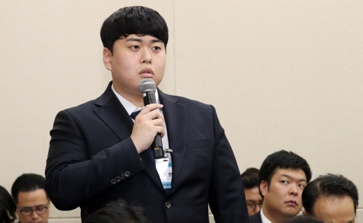서민석 조블페이 대표가 국회 과방위 국정감사에서 답변하고 있다. /사진=뉴스1