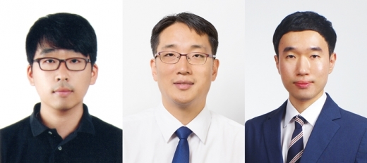 왼쪽부터 정경운 재료연구소(KIMS) 박사, 이준희 UNIST 교수, 김동훈 KIST 박사. /사진=삼성전자