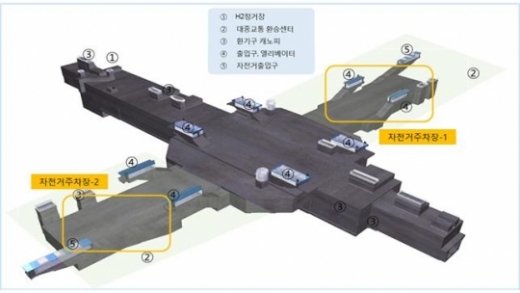 하남선 미사역 '다목적보관함' 위치도. / 사지넺공=경기북부청
