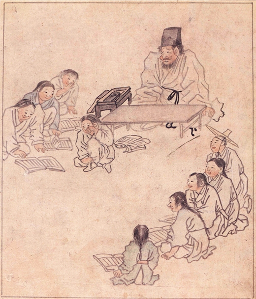 단원 김홍도의 서당. /사진제공=경기도미술관