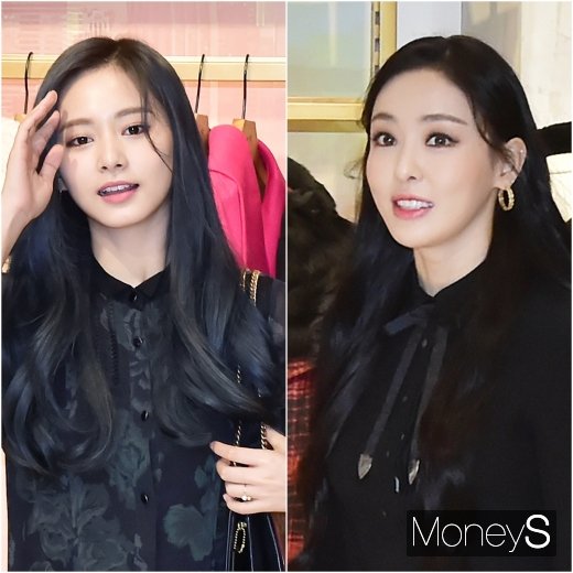 [머니S포토] 트와이스 쯔위·이다희, '가을 여신' 백화점 나들이