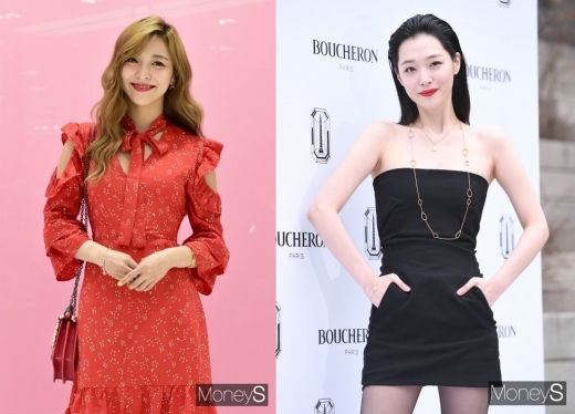 루나(왼쪽) 설리. /사진=임한별 기자  