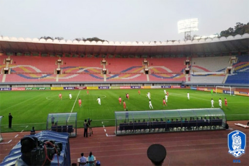 한국 북한 축구. /사진=대한축구협회 제공  