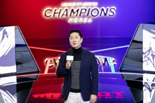 오진호 라이엇게임즈 글로벌퍼블리싱 총괄이 소감을 말하고 있다. /사진=라이엇게임즈