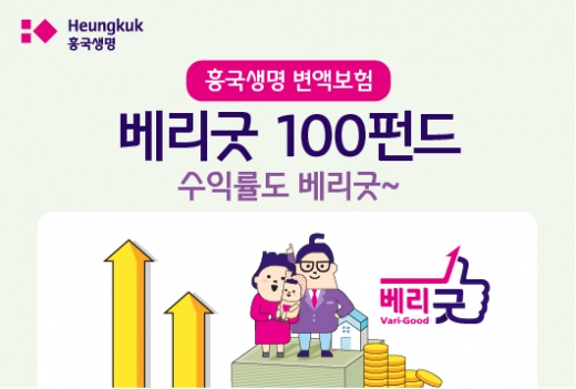 흥국생명 변액보험 베리굿100펀드, 수익률 '엄지척'