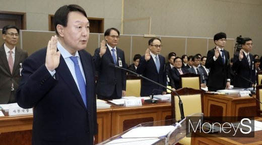 [머니S포토] 대국민 지켜보는 가운데 대검찰청 국정감사 시작!
