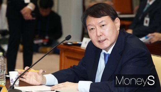 [머니S포토] 2019 대검 국정감사, 강하게 어필하는 윤석열