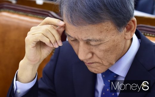 [머니S포토] 2019 행안뒤 국감 출석한 김영기 승강기안전공단 이사장