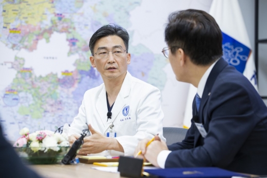 이국종 아주대병원 교수. /사진=경기도청 제공   