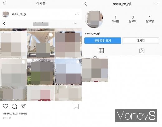 인스타그램 악성 계정. /사진=해당 기자 제공    