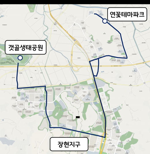장현동 도시형 교통모델. / 자료제공=시흥시