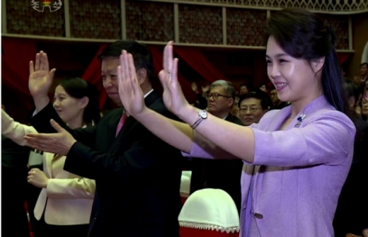 리설주 여사. /사진=조선중앙TV 화면 캡처     