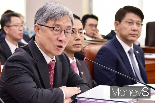 [머니S포토] 2019 법사위 종합국감, 답변하는 최재형