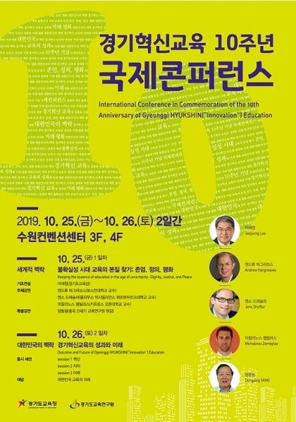경기혁신교육 10주년 기념 국제콘퍼런스 포스터. / 자료제공=경기도교육청