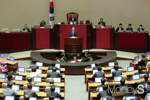 문재인 대통령 22일 시정연설 모습. /사진=국회사진취재단     