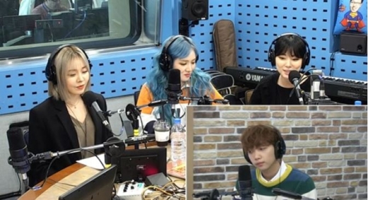그룹 레이디스코드와 정세운. /사진=SBS 보이는라디오 방송화면 캡처