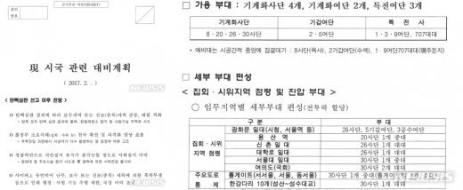 군인권센터가 공개한 기무사 계엄 검토 문건. /사진=뉴시스    