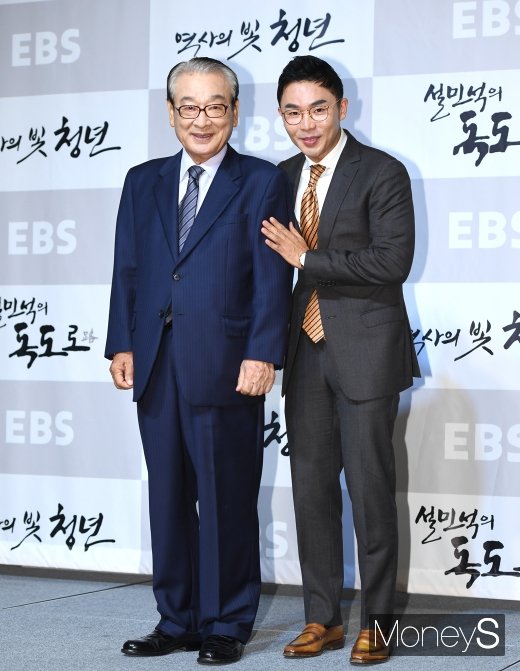 [머니S포토] 이순재·설민석 '뜻깊은 만남'