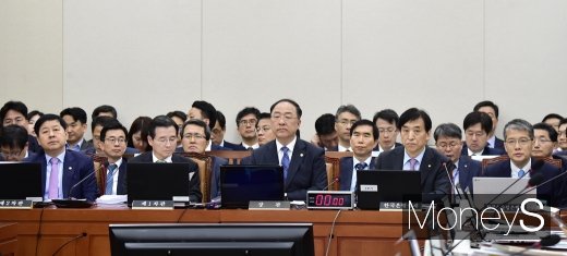 [머니S포토] 2019 기재부·한은·조폐공사 등 2019 기재위 종합 국정감사