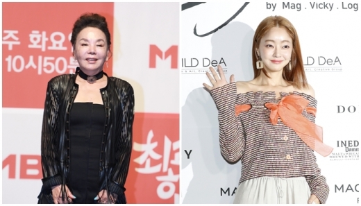 배우 김수미(왼쪽)와 서효림. /사진=뉴스1, 뉴시스
