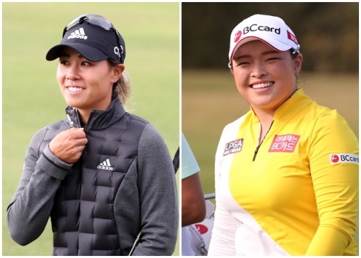 다니엘 강(왼쪽)과 장하나가 LPGA BMW 레이디스 챔피언십에서 연장전에 돌입했다. /사진=뉴스1