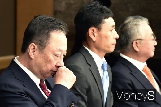 [머니S포토] 박용만 회장, 일하기 좋은 중소기업 선정 행사 참석