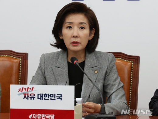 나경원 자유한국당 원내대표. /사진=뉴시스   