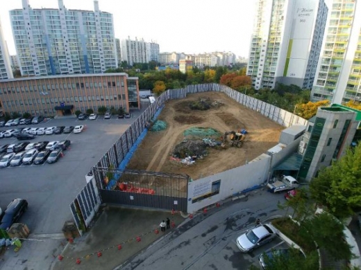 지역주민과 갈등을 빚었던 죽전동 행복주택 건설현장. / 사진제공=용인시