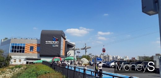 안전사고가 발생한 목포해상케이블카 북항 스테이션 전경 /사진=홍기철기자
