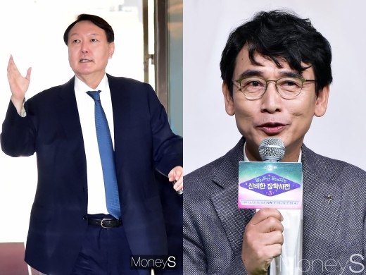 윤석열 검찰총장(왼쪽) 유시민 노무현재단 이사장. /사진=임한별 기자  