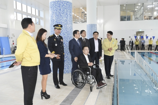 ‘옥정호수스포츠센터’ 개관 현장 점검. / 사진제공=양주시