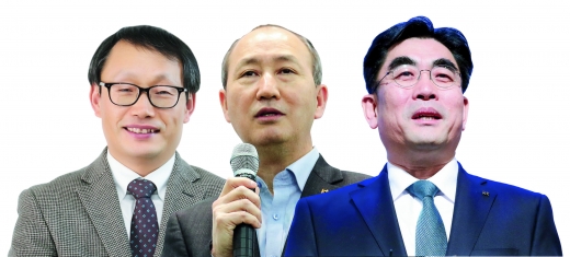 (왼쪽부터) KT 회장후보로 거론된 구현모 사장, 오성목 사장, 이동면 사장. /사진=뉴스1 DB